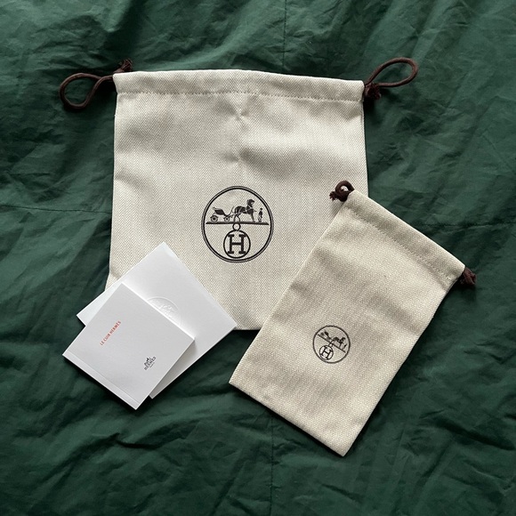 Hermès Logo Drawstring Pouches Dustbags - Evelyne TPM mini - Picture 1 of 6